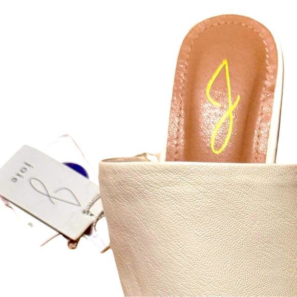 NWT Joie Off White Slip On, Block Heel Mule Size 8.5 - Picture 2 of 6